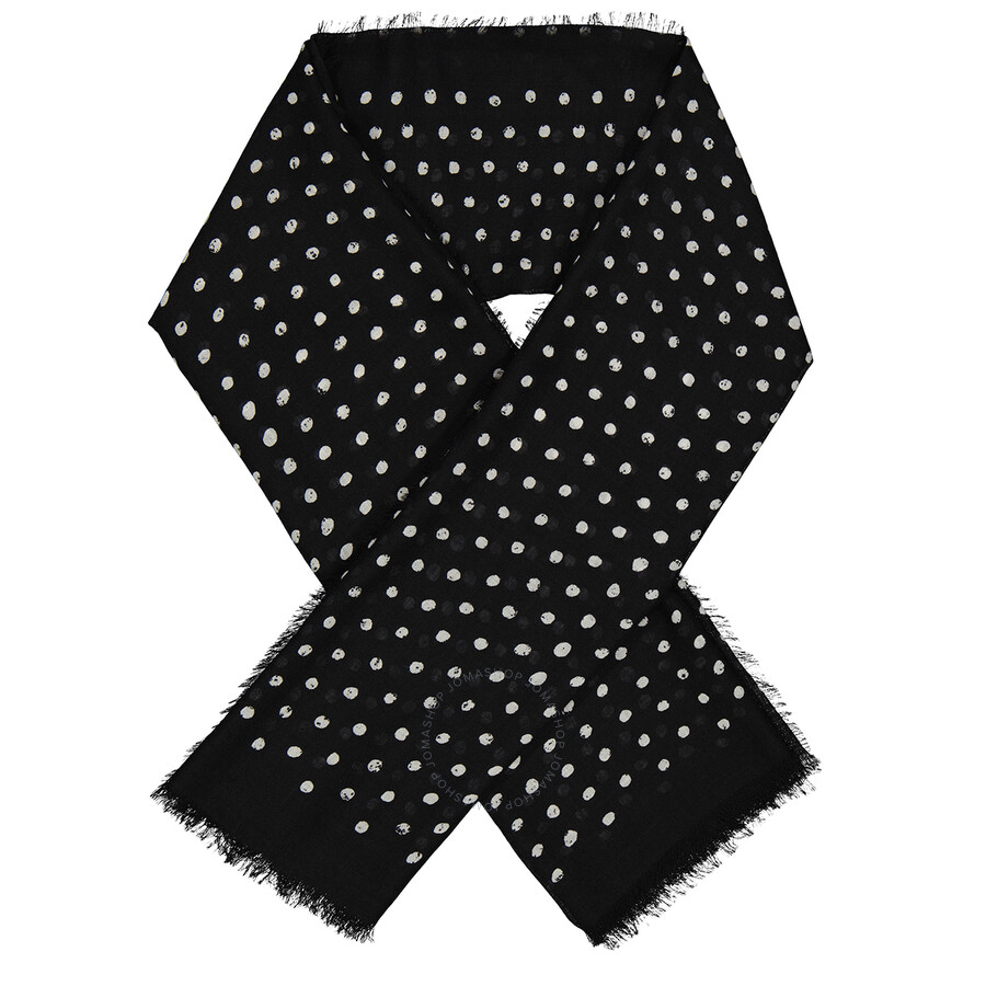 BNWT Red or Mustard Graduating Polka Dot Design Scarves L 150 cm x W 53 cm